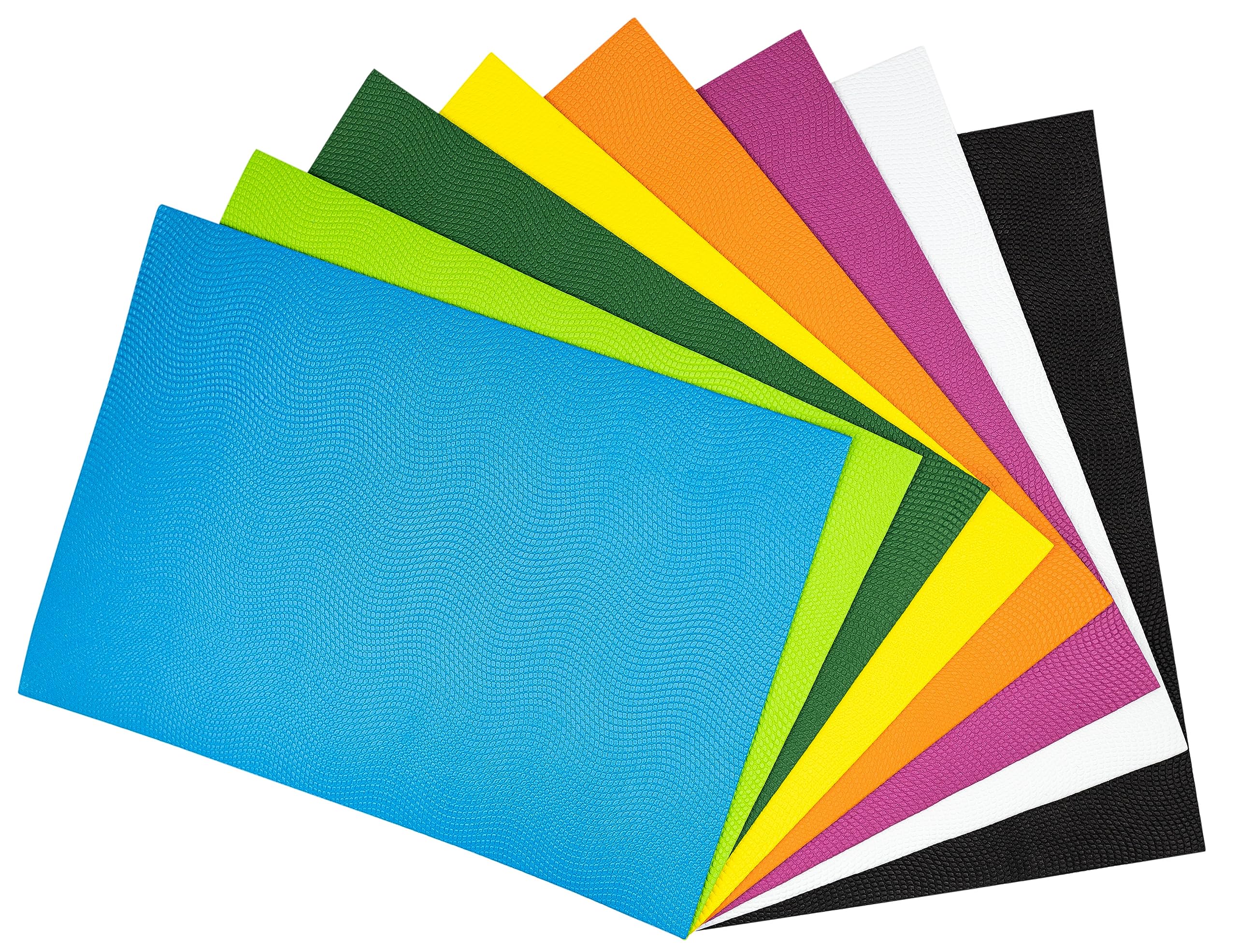 Interdruk - DIY Craft Foam Sheets - 8X A4 Sheets - Assorted Wave Colours