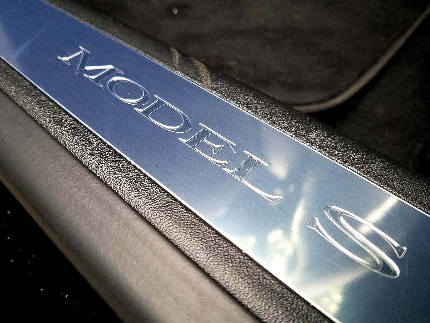 Tesla Model S Front Door Sill Clear Protection Vinyl Interior