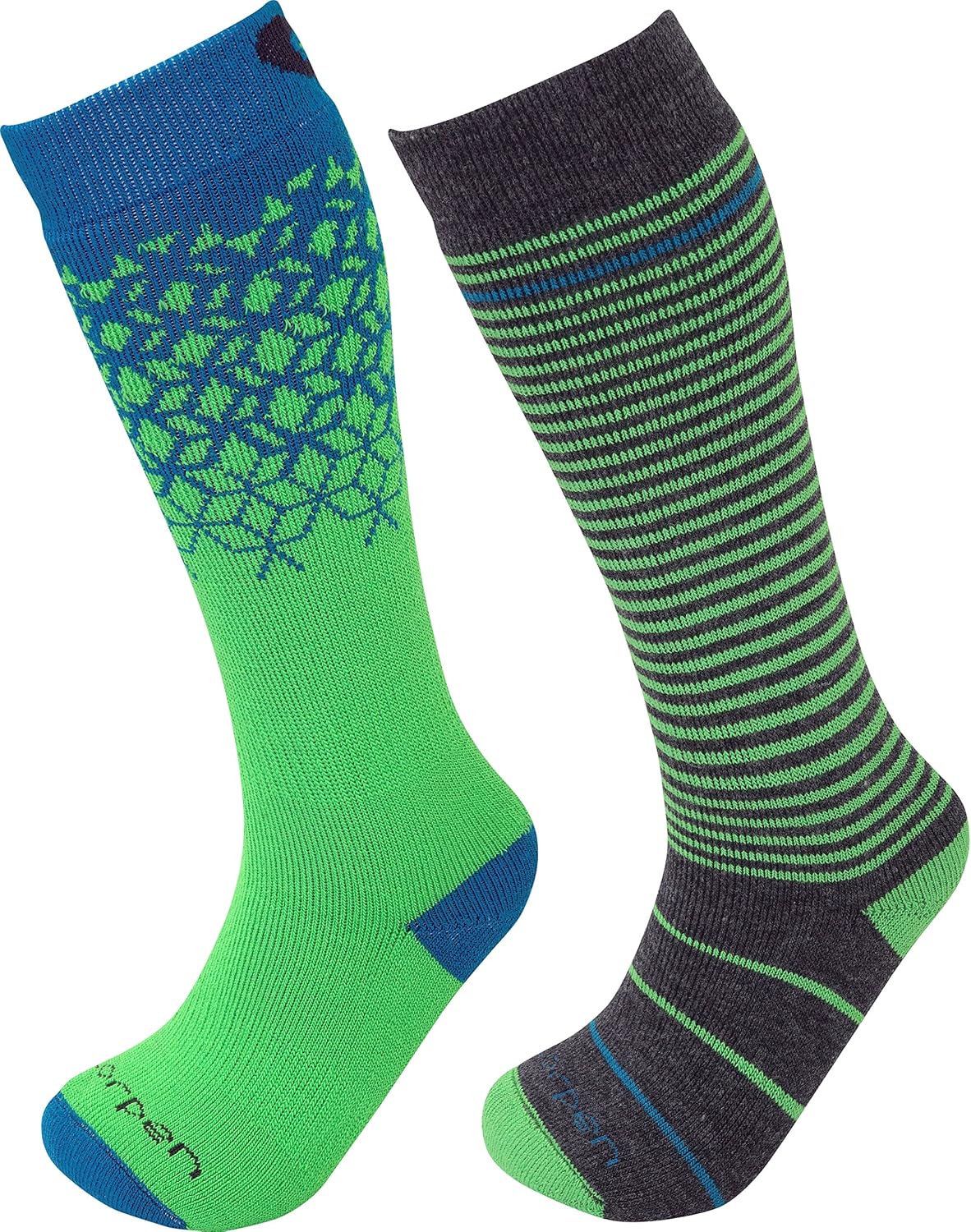Lorpen Unisex Youth T2 Kids Merino Ski Socks - 2 Pack : Clothing