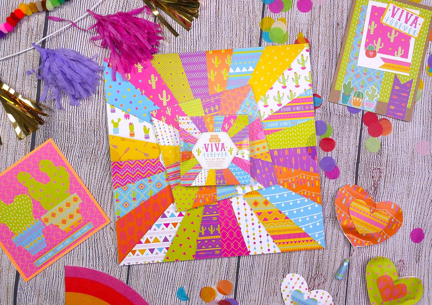 Paper Addicts Viva Forever 6"x6" Pad-30 Sheets-15 Designs-100GSM-Acid & Lignin Free-for Card Making Papercraft, Scrapbooking - Image 3