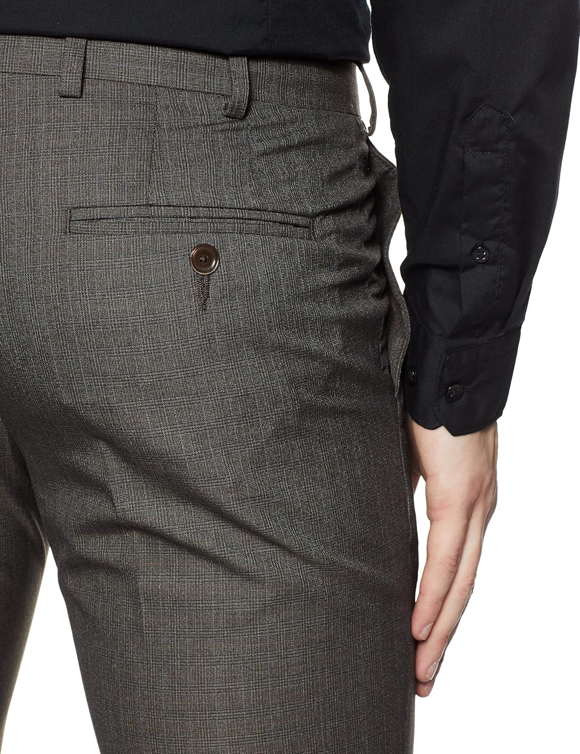 raymond men's slim fit formal trousers