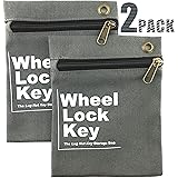 Wheel Lock Key Storage Bag - Easily and Safely Keep Your (Wheel Locks, Locking Wheel Lug Nuts, Wheel Lug Nut Key, Spare Wheel