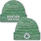 FOCO NBA Adult Official Marled Cold Weather Cuffed Knit Beanie in Clear Holiday Ball Ornament