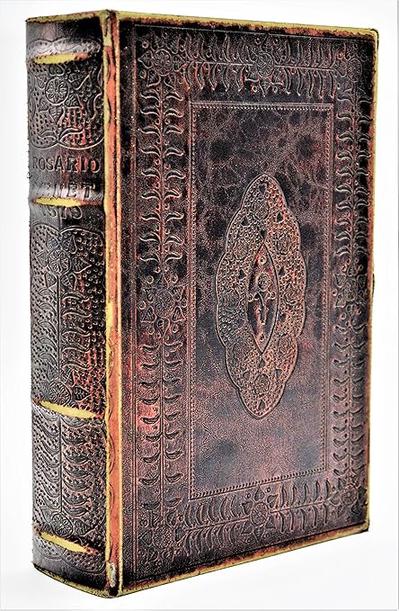 Caja decorativa de almacenamiento libro/de piel sintética: Amazon.es: Hogar