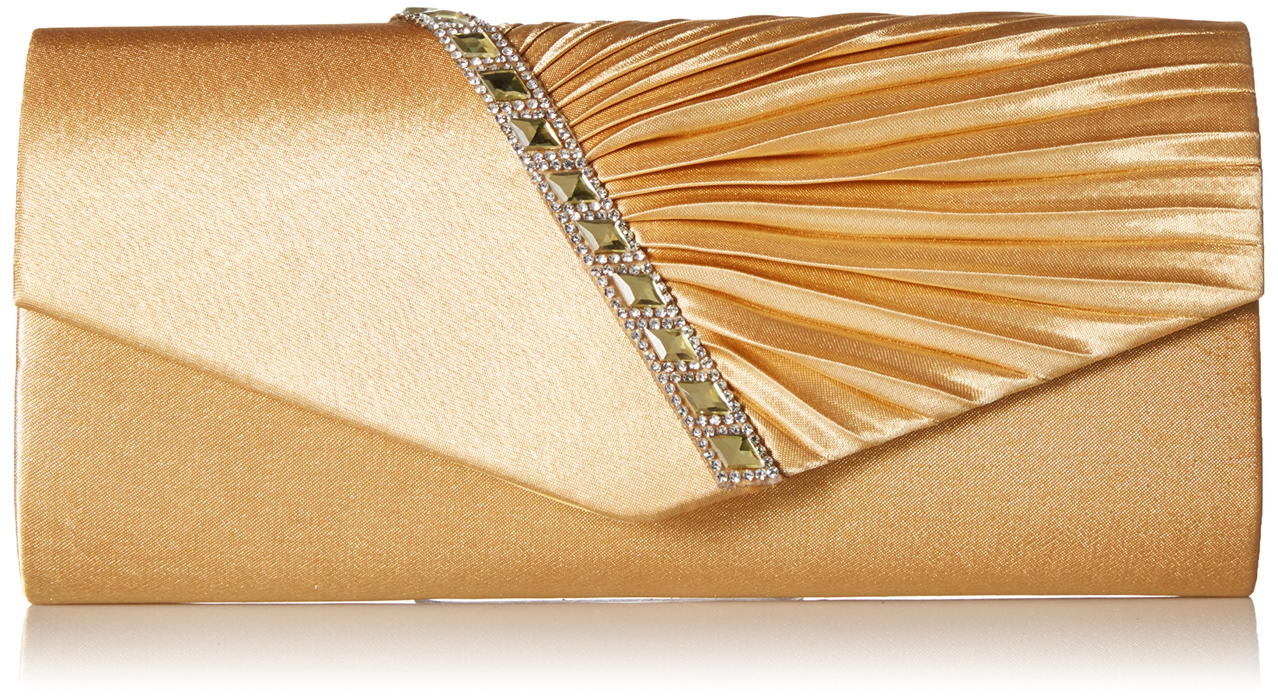 Damara Elegant Rhinestone Women's Evening Bag Handbag, gold, Large