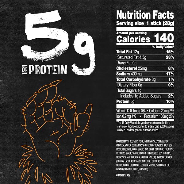 JACK LINK’S WILD SNACK STICKS, ORIGINAL AND HOT VARIETY PACK – PROTEIN SNACK STICKS WITH 5G OF PROTEIN PER SERVING, KETO FRIENDLY, INDIVIDUALLY WRAPPED – 1.0 OZ. (PACK OF 20)