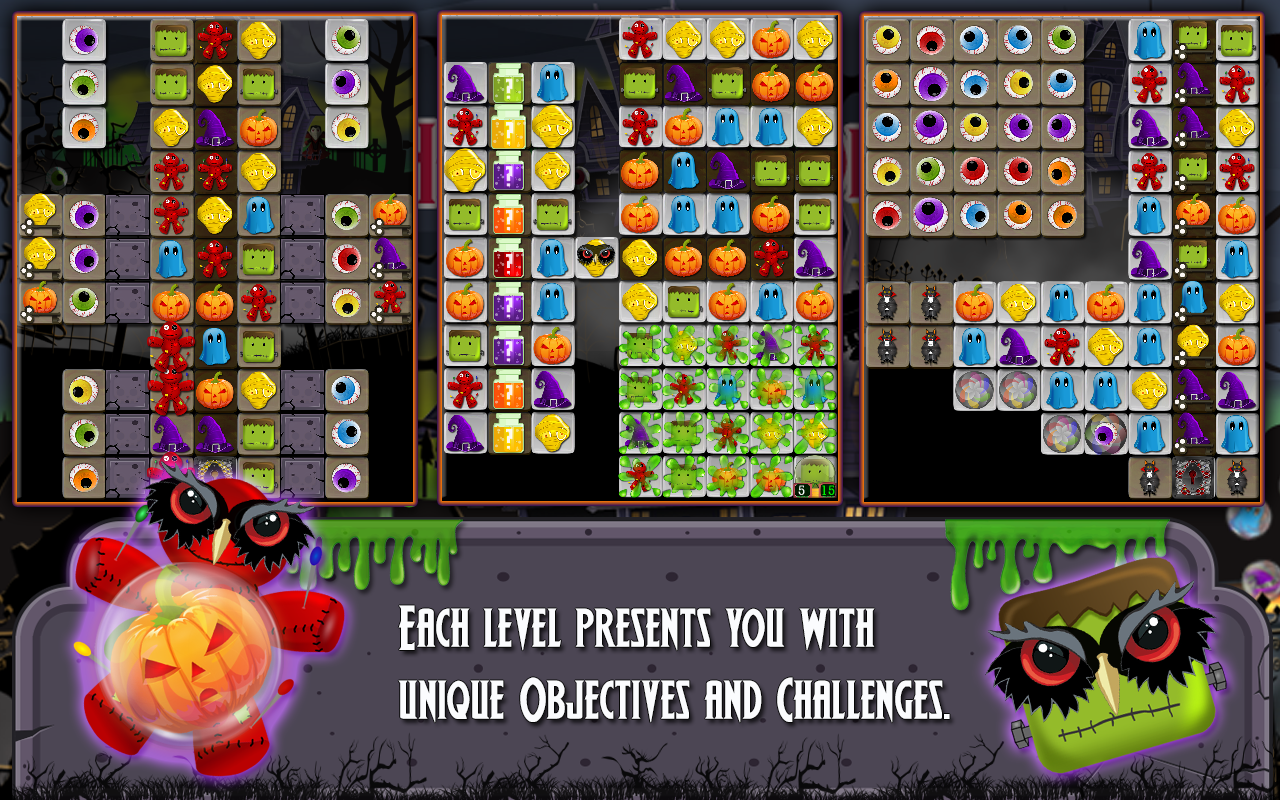 Halloween Drops 4 - Match three puzzle