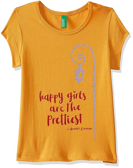 Baby Girls Plain Regular Fit T-Shirt