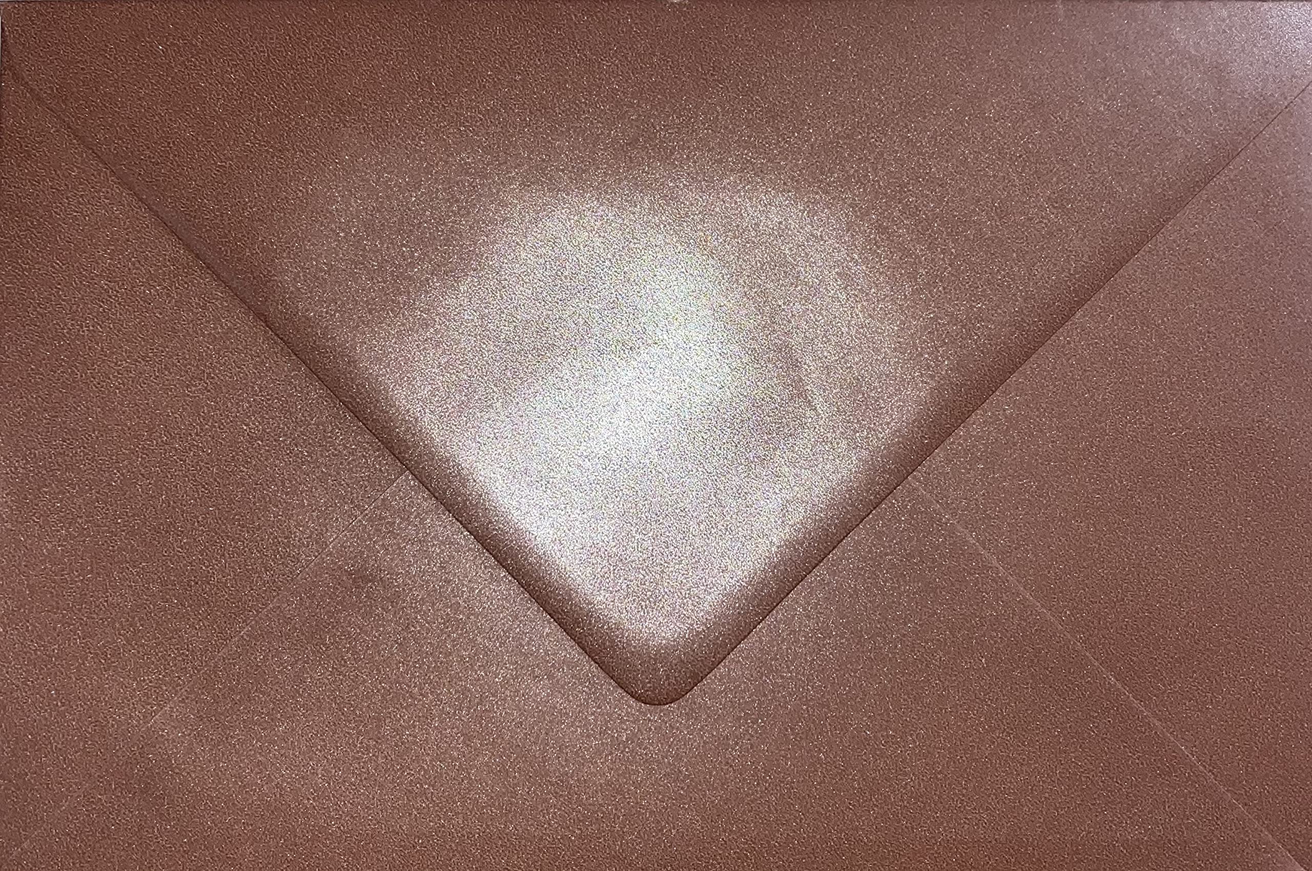 C5 (162x229mm) Coloured Envelopes for A5 Greeting Cards Wedding Invitations & Crafts Pack of 100 (Pearl Rose Gold)
