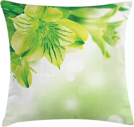 apple green throw pillows