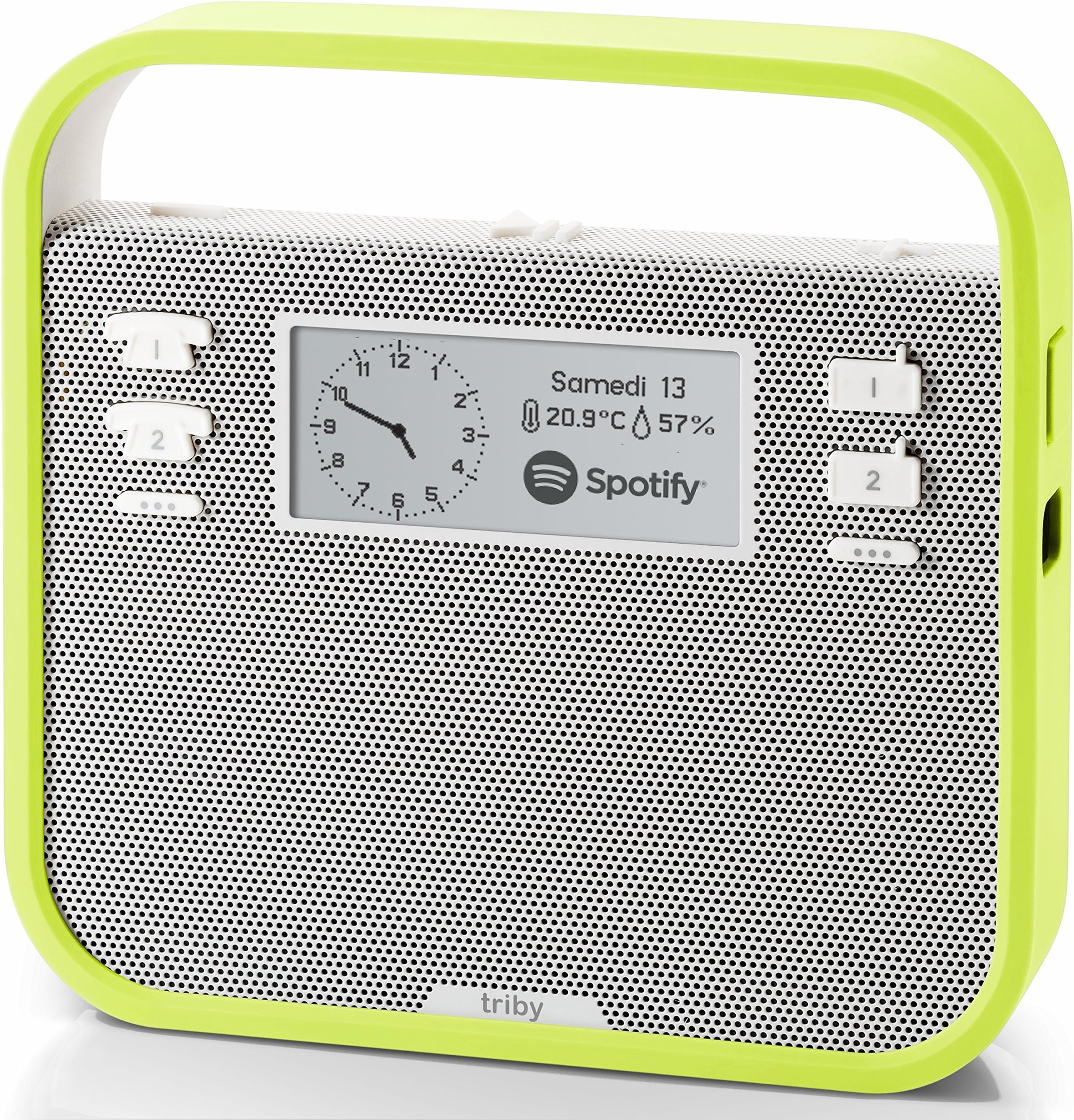 Smart Portable Speaker with screen compatible with Amazon Alexa, Green