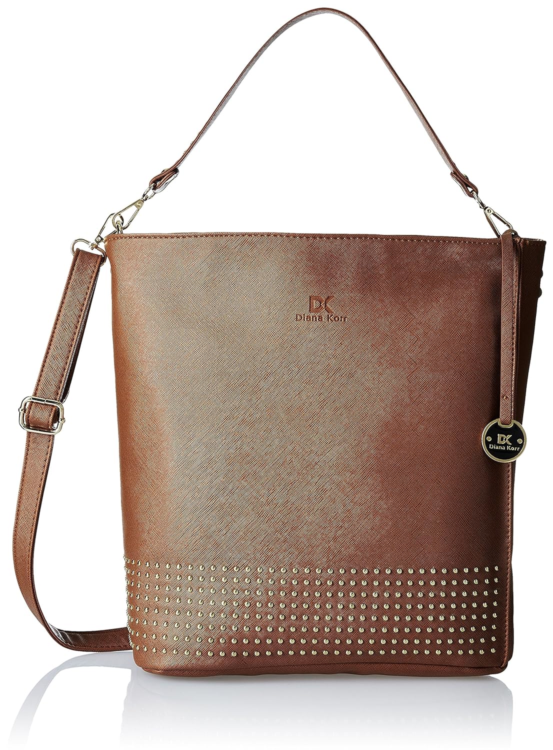 diana korr women's shoulder bag (brown) (dk06hbrw)
