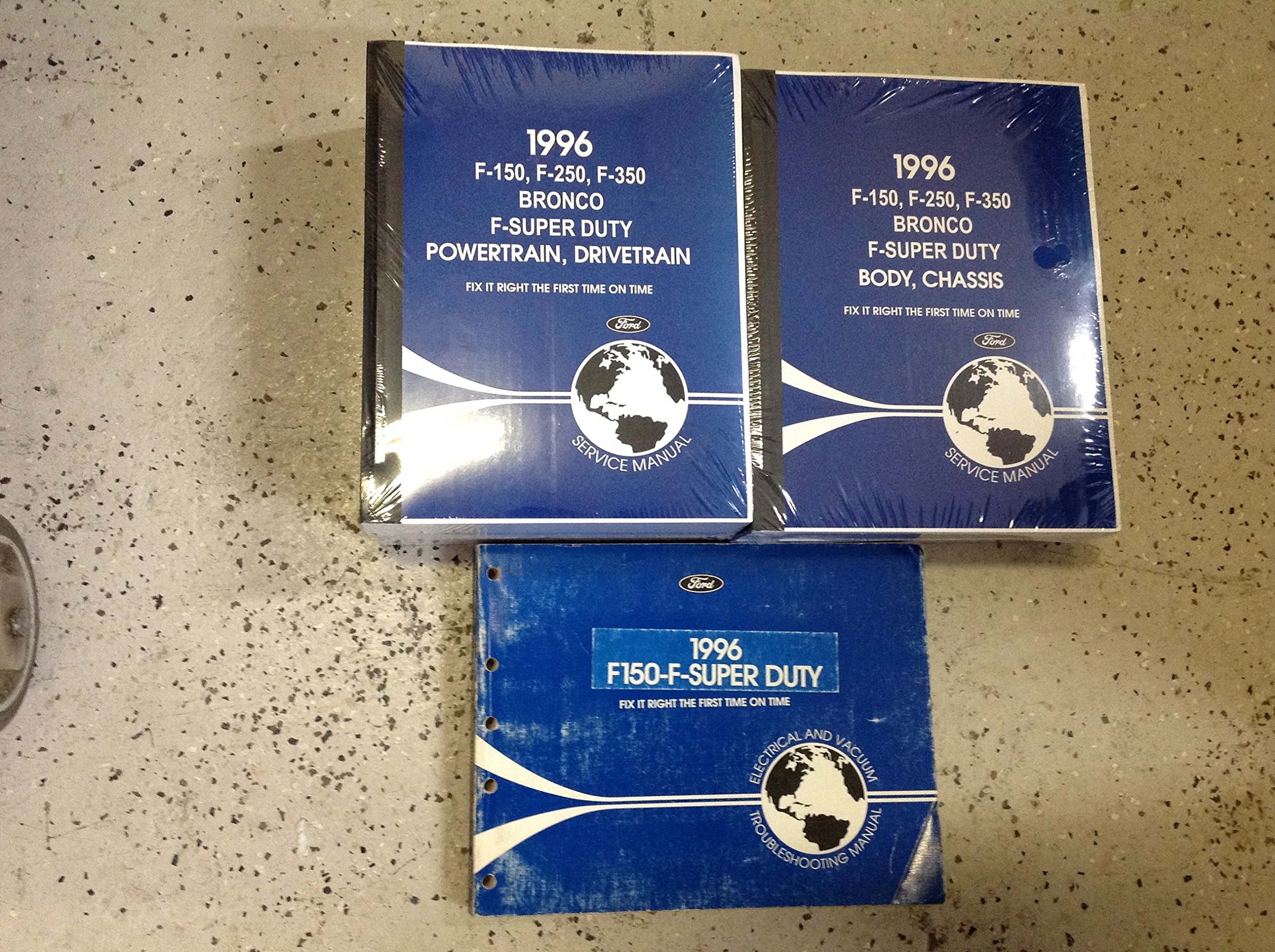 1996 Ford F-150 250 350 Bronco Truck Service Shop Repair Manual Set W PCED  EVTM: Ford: Amazon.com: Books