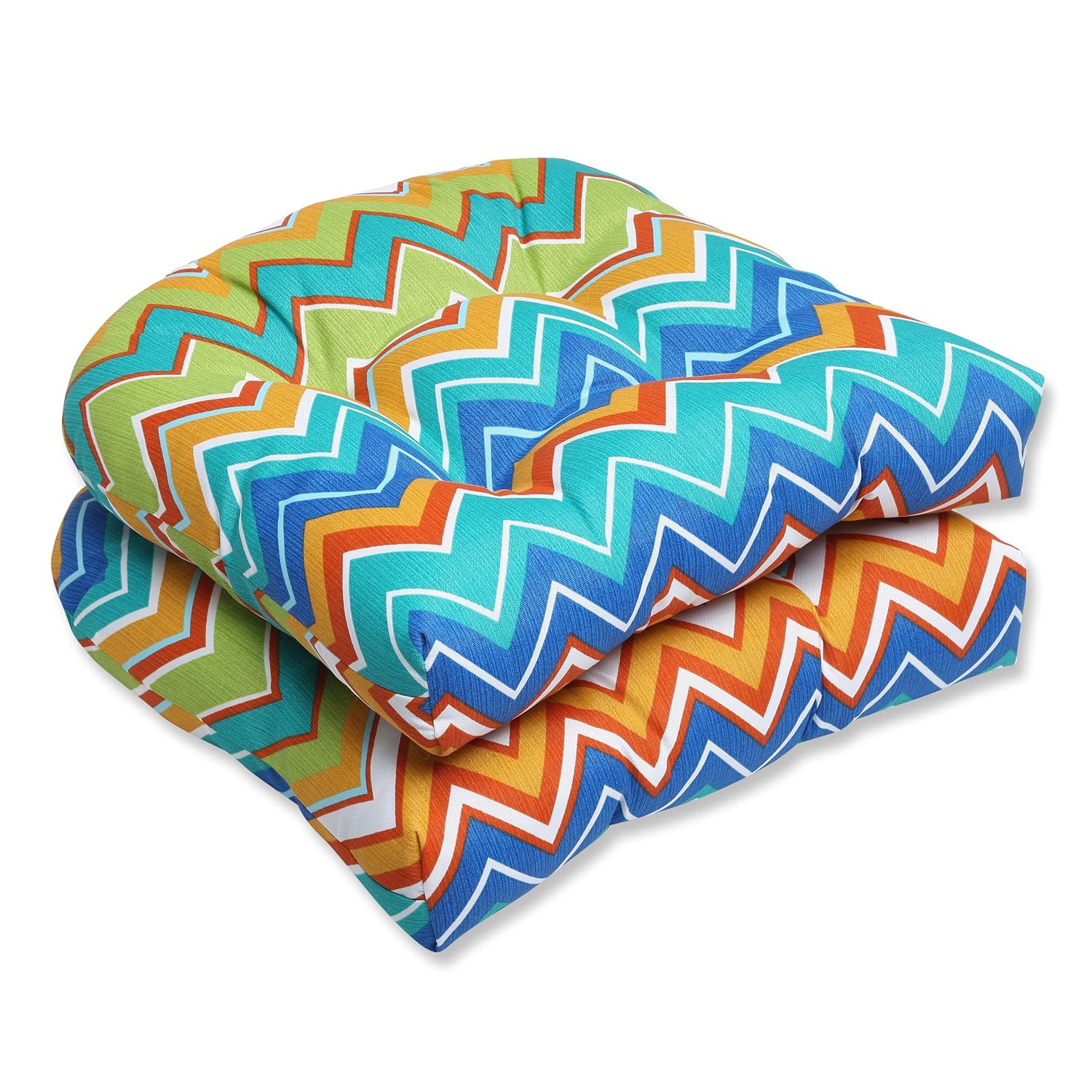 Best Orange Chevron Kitchen Chair Cushions