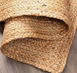 Savi Home Natural Jute Rug 3x5 Ft – Handwoven