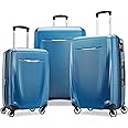 Samsonite Winfield 3 DLX Hardside Expandable Luggage with Spinners, Blue/Navy, 3-Piece Set (20/25/28)