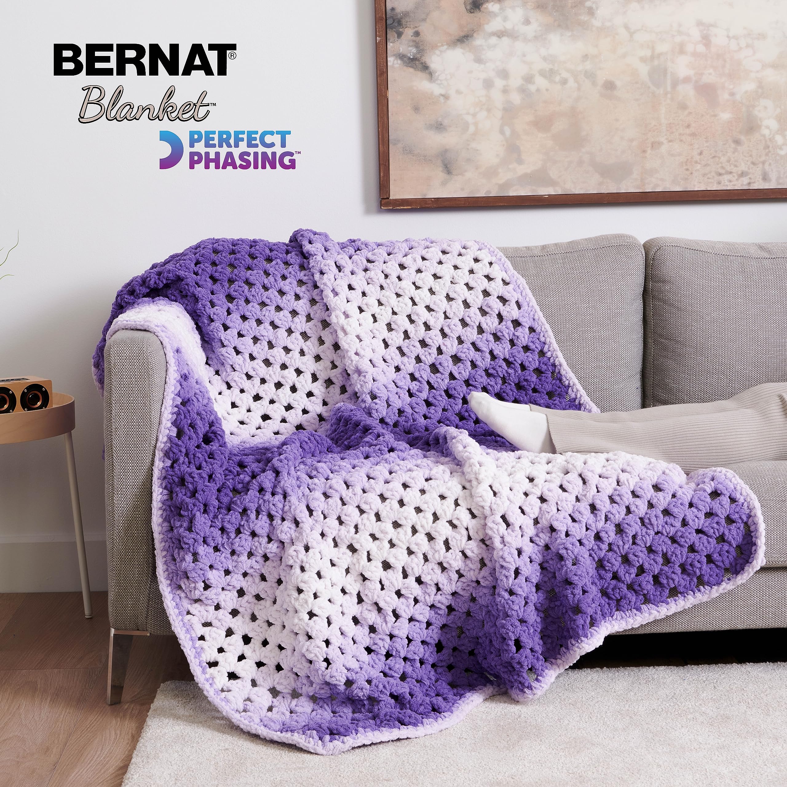 Bernat Blanket Perfect Phasing DEEP Teal Cake Yarn - 2 Pack of 10.56oz/299.37g - 100% Polyester - #6 Super Bulky - 220 Yards for Knitting, Crocheting, Crafts & Amigurumi