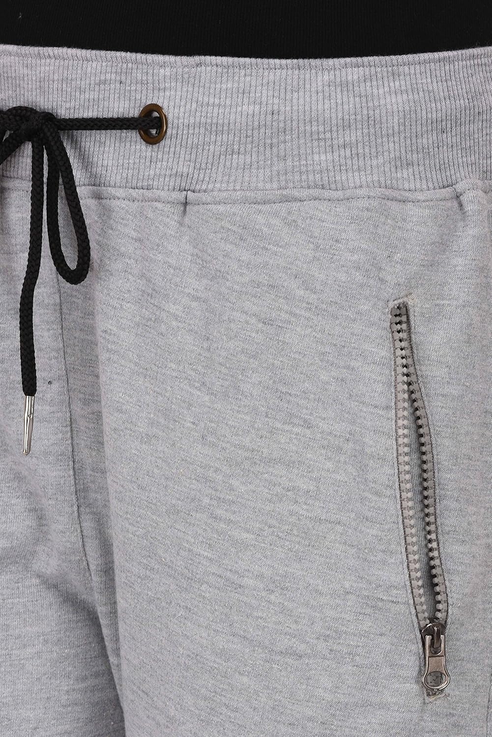 thread swag women's biker style cotton track pant with leather patch