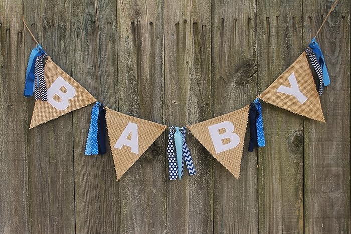 Amazon Com Baby Shower Banner Burlap Baby Banner Custom Baby