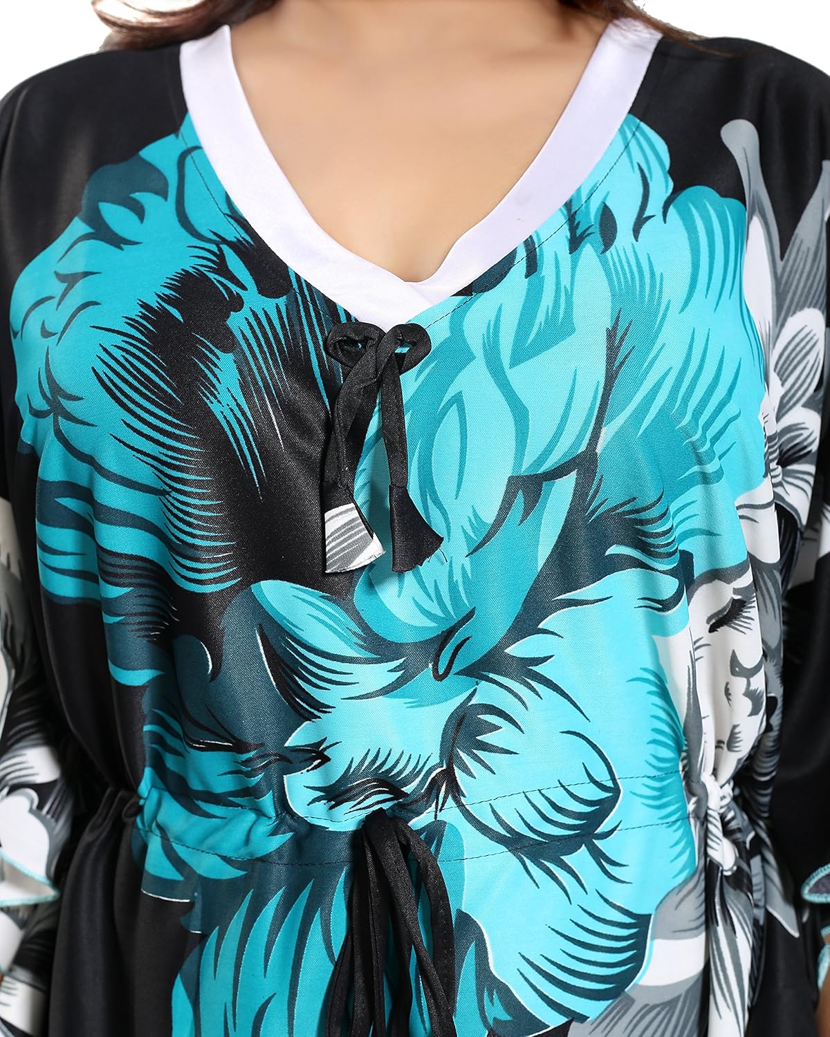 noty&trade;&trade;&trade; women's kaftan nighty - floral print