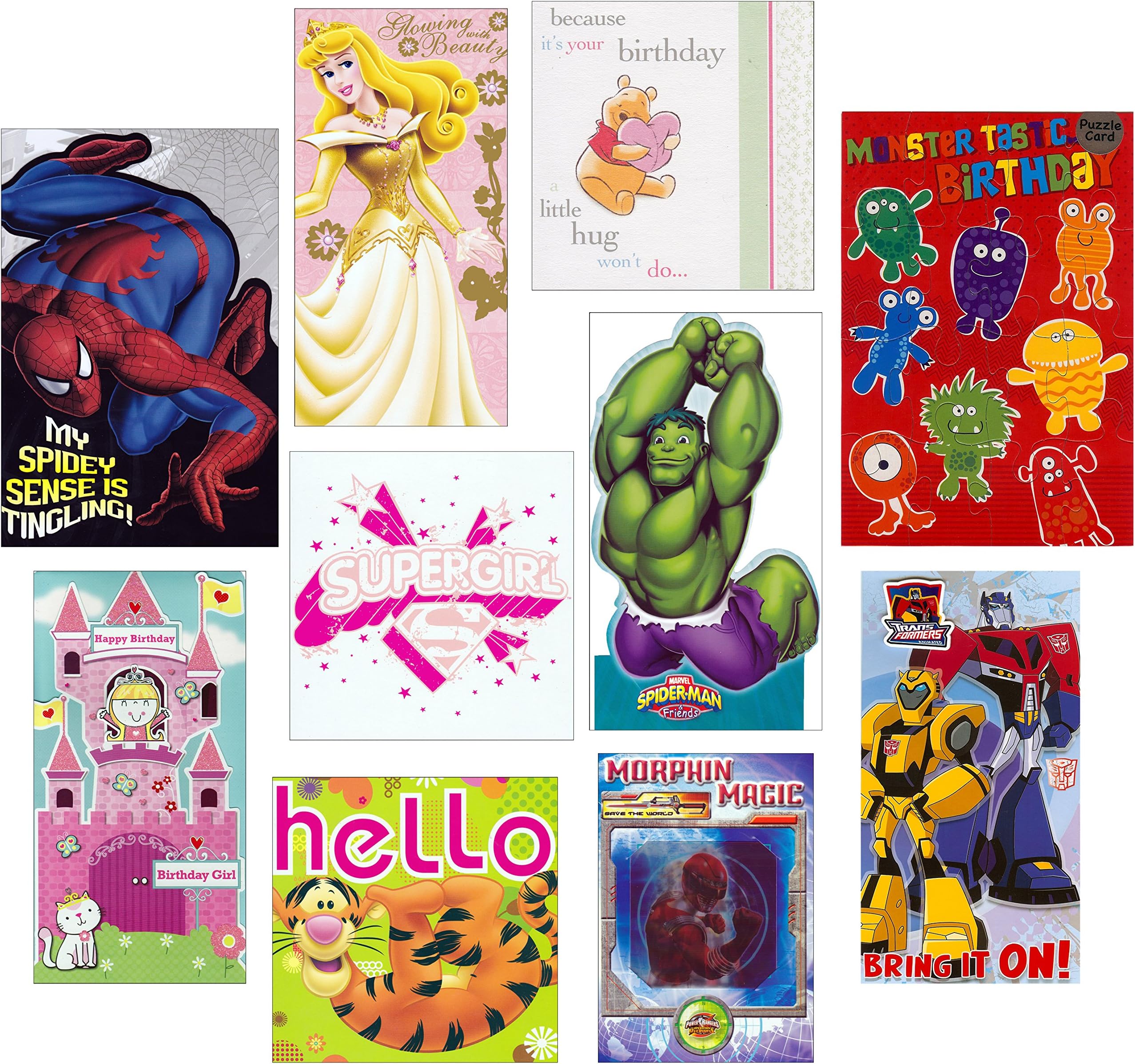 10 Top Children's/Kids Character Birthday Greeting Cards
