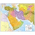 Maps International Large Political Middle East Wall Map - Pinboard - 47 x 39
