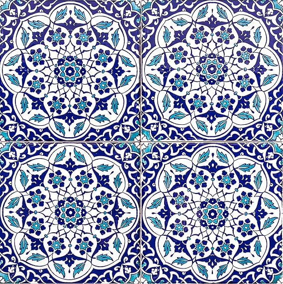 Cerames Taner - Colorful Turkish Wall Tiles, 1 Pack - 0.48m2 (12 Pieces