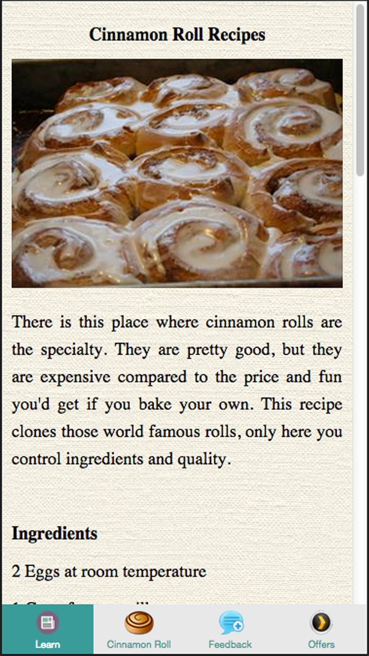 Cinnamon Roll Recipes - Brown Sugar Frosting