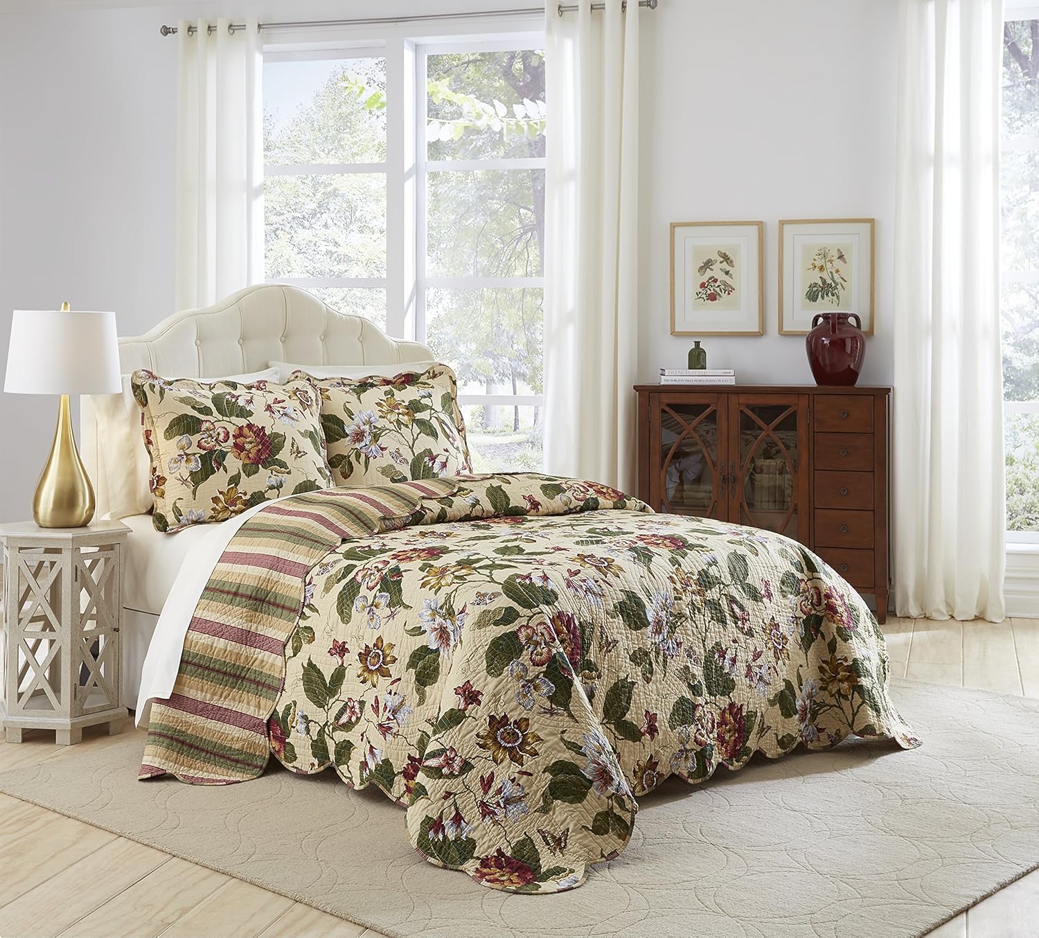 Waverly Laurel Springs Bedspread Collection, King/Cal King