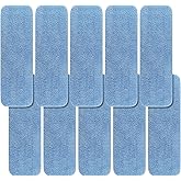 BeiLan Replacement Microfiber Mop Pads - 10 Pack, Blue, 18" x 5.6", Wet & Dry, Compatible with Rubbermaid Commercial 18 Inch 
