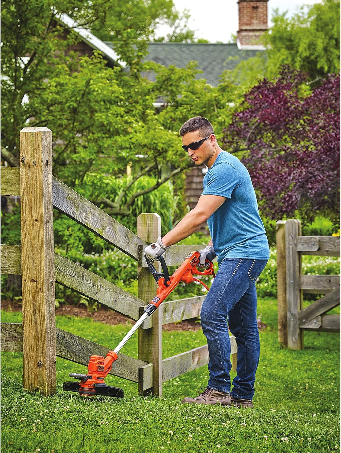 BLACK+DECKER String Trimmer, Electric, 14-Inch (BESTE620FF) : Garden & Outdoor