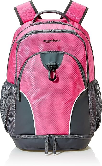 Amazon Co Jp Amazonベーシック リュック スポーツバックパック ピンク シューズ バッグ