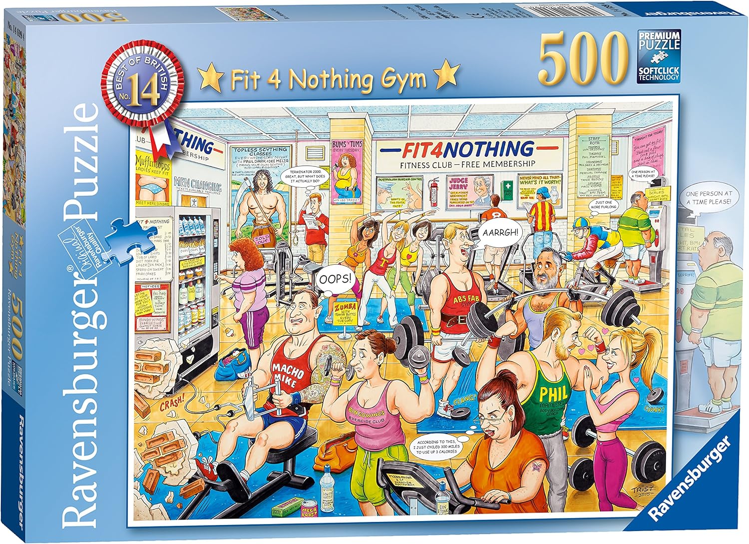 Ravensburger Best of British No.14 Fit 4 Nothing 500pc Jigsaw Puzzle