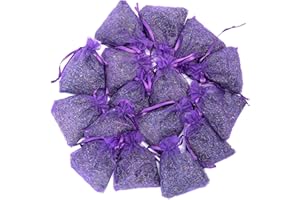 Lavande Sur Terre French Lavender Sachets for Drawers and Closets Fresh Scents, Set of 16, Home Fragrance Sachet for Wardrobes Closets, Purple, LV-A-1