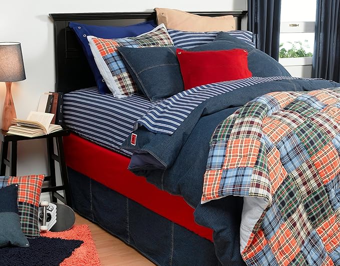 Tommy Hilfiger Comforter, All American Denim, King(Old