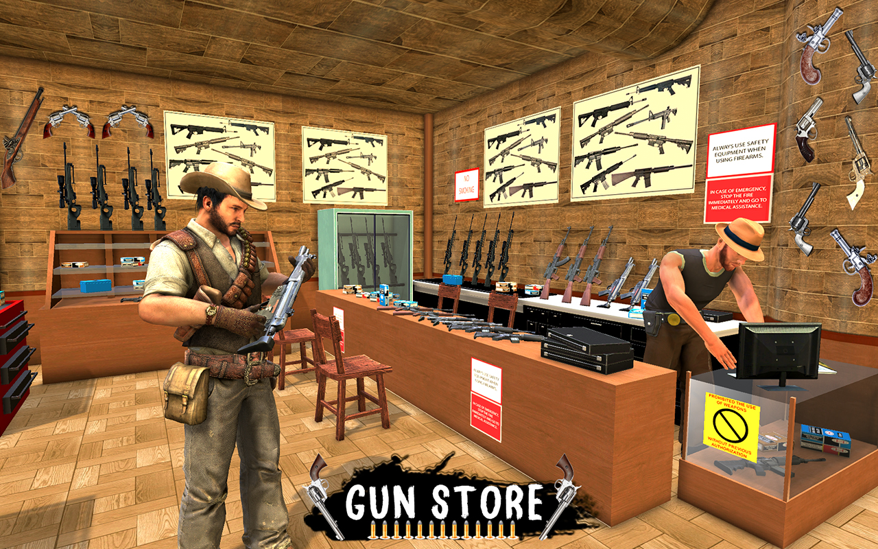 Western Cowboy Gun Shooting Fighter Open World