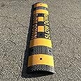 IMPERIAL STANDARD 6' Speed Bump - Slow Down Speed Bumps for Asphalt - Black Speed Humps - 6 Foot Portable Speed Bump - Rubber Speed Bumps - Speed Bumps for Road and Driveway (6' Speed Bump)