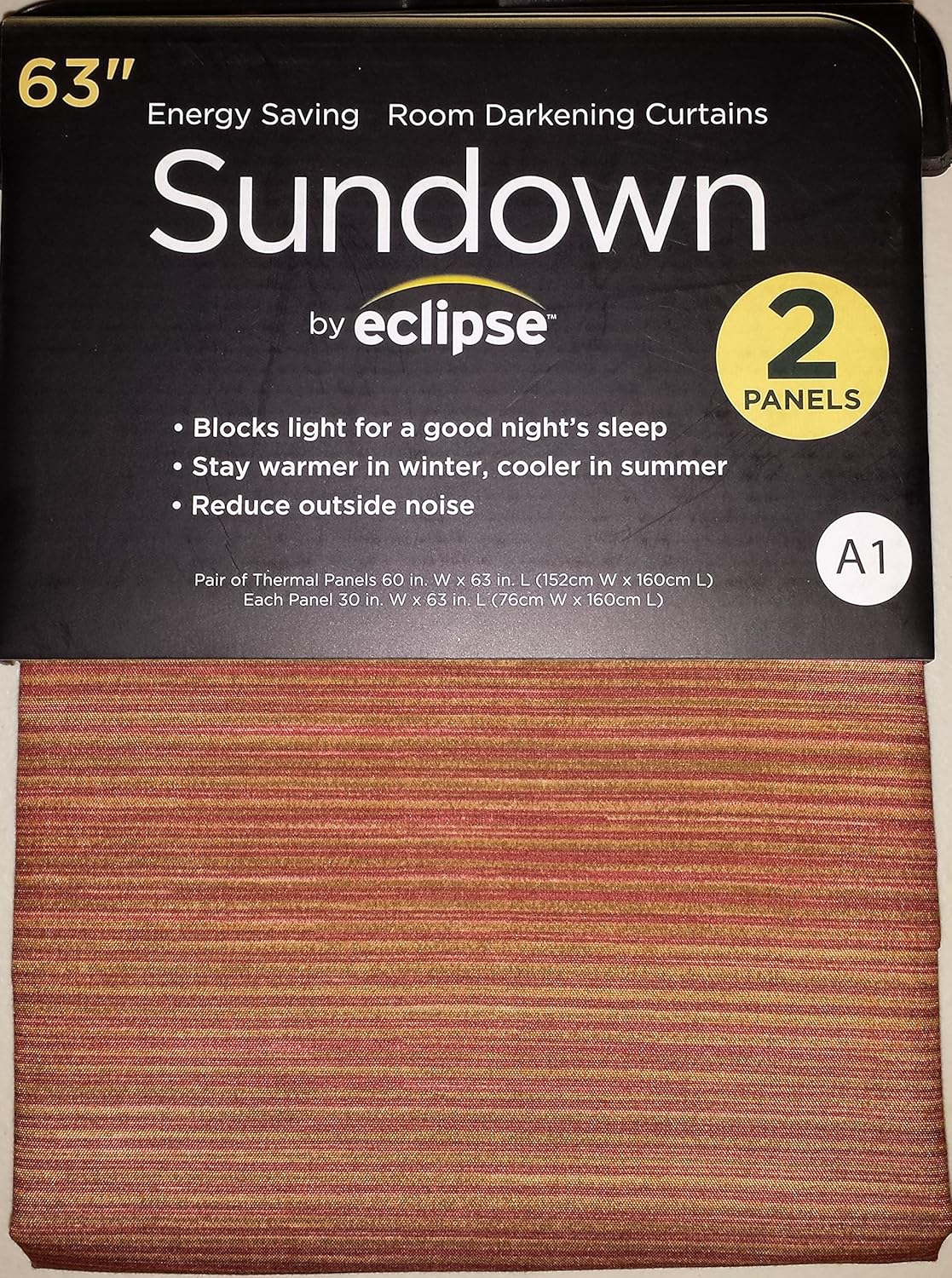 Amazon Com Eclipse Sundown Energy Saving Room Darkening Curtains