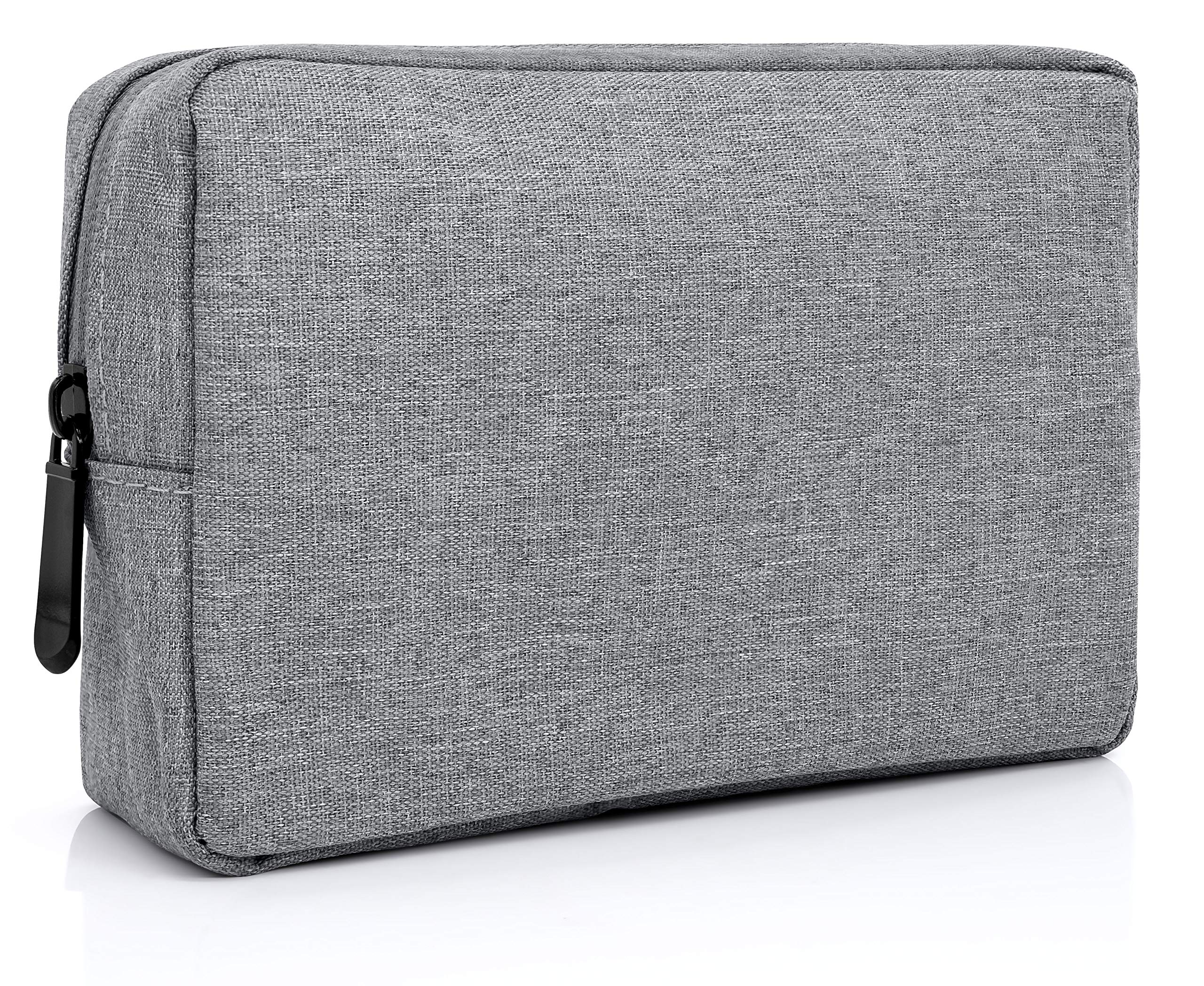 MyGadget Universal Light Storage Case for Daily Life Use - Organiser Bag for Toiletry, Electronic Accessories, Cosmetics, Travel & More - Grey