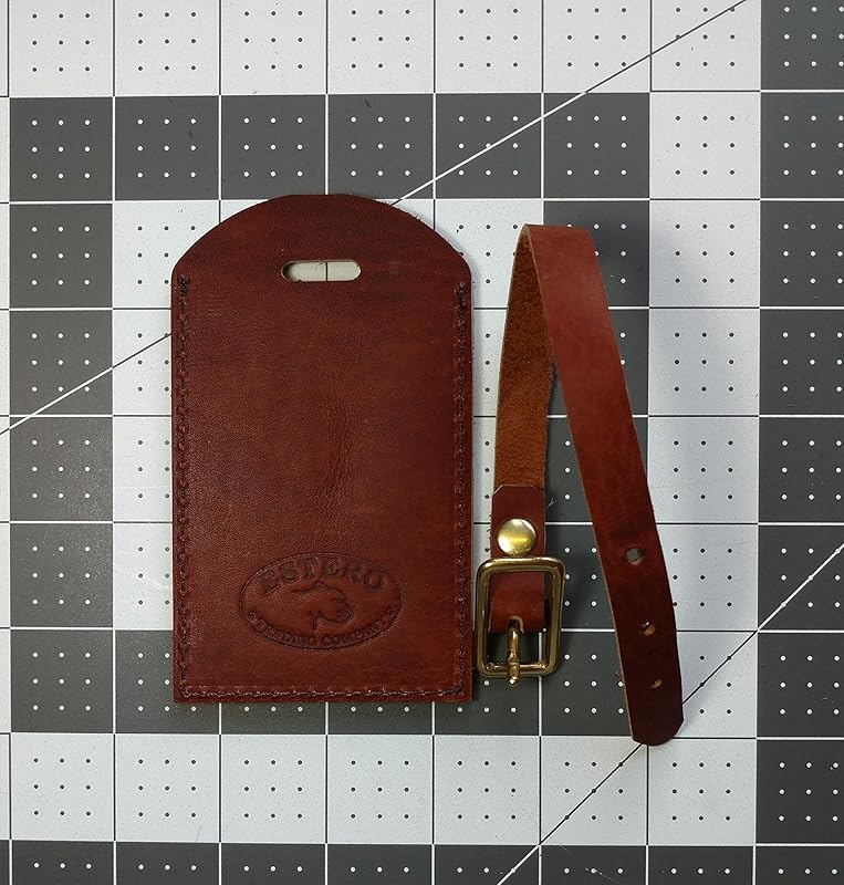 Leather Luggage Tag Holder, Bag Tag Holder, Travel