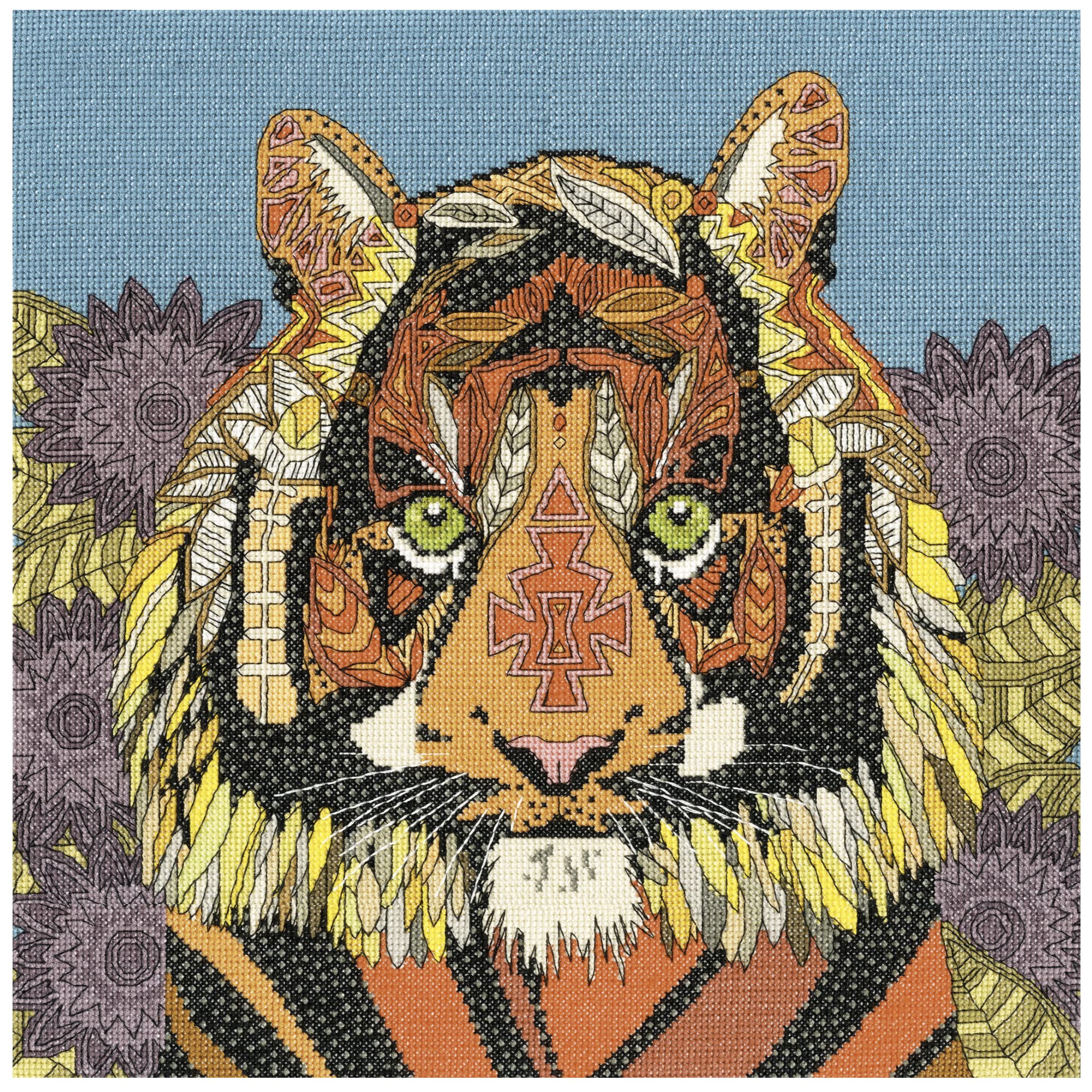 Bothy Threads Cross Stitch Kit - Jewelled Tiger
