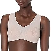 Hanes Womens Wireless Seamless Ultra-Light Full-Coverage T-Shirt Bra with Moisture Wicking
