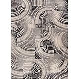 Well Woven Mid-Century Pier 39 Modern Geometric Zig zag Grey 3'11" x 5'3" Area Rug