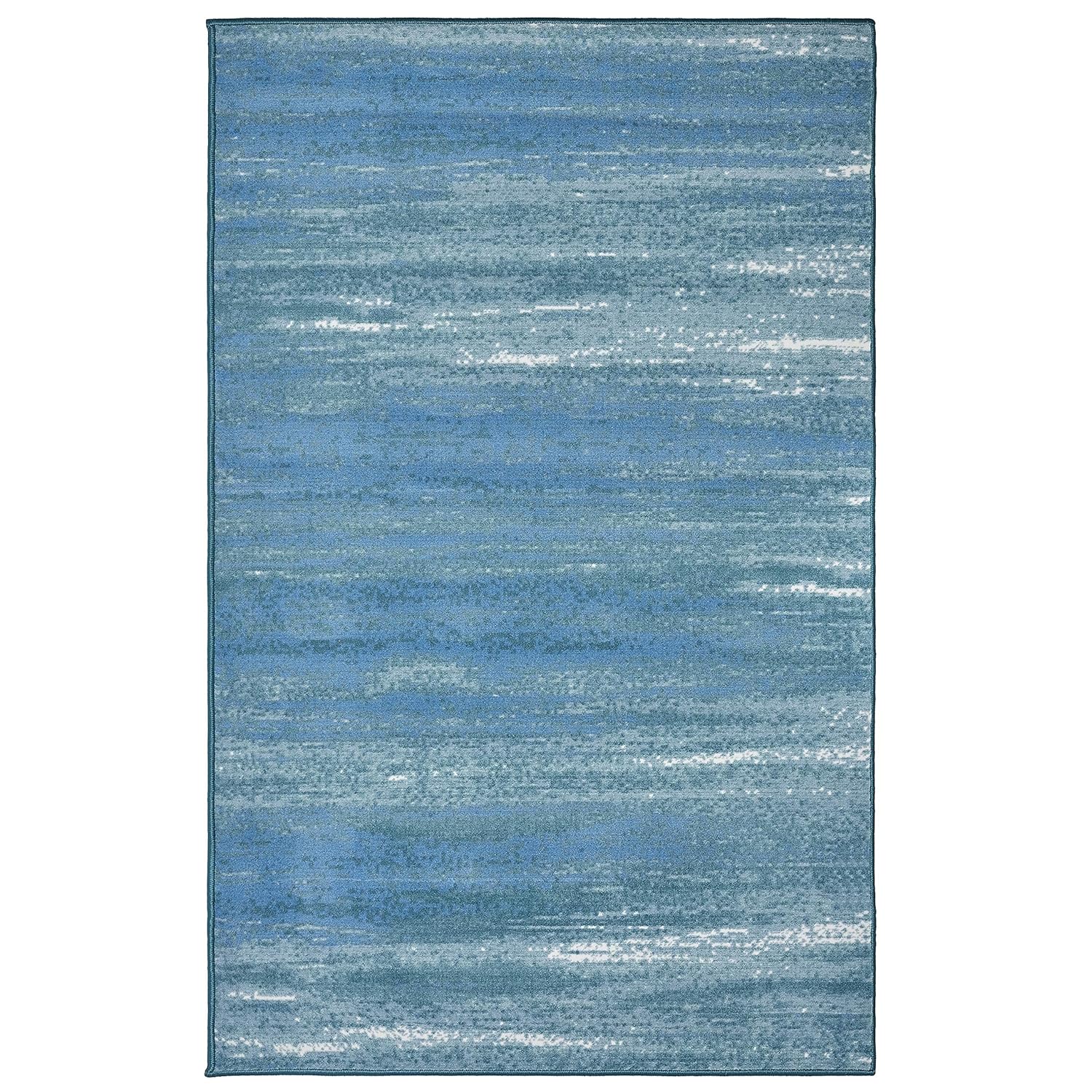 blue nursery rug