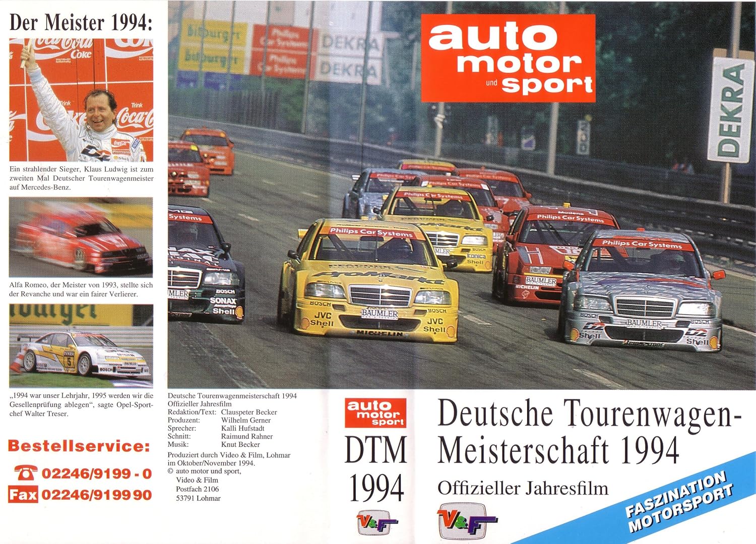DTM 1994 Deutsche TourenwagenMeisterschaft Offizieller Jahresfilm