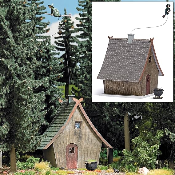 Busch 1679 Hexenhaus mit Fliegender Hexe