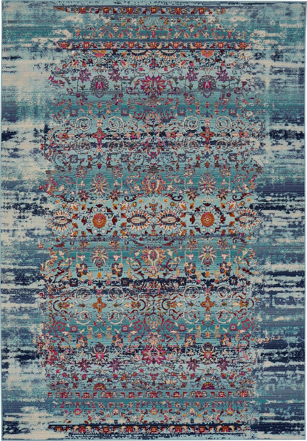 Rugs Direct Rug, Polypropylene, Blue, 5'3''X7'10''', 160 x 239 cm (Rectangular) - Image 3