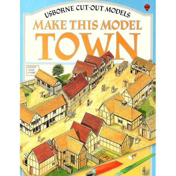 洋書 UsborneCUT-OUTMODELS MAKETHIS MODEL TOWN Amazon.com: Make This Model: Cathedral (Usborne Cut-Out Models