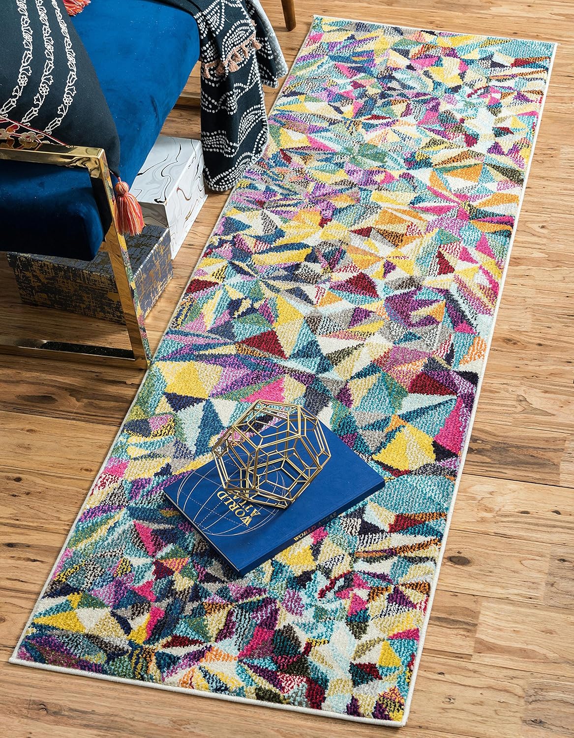 Unique Loom Estrella Colorful Area Rug, 2' 2 x 6' 7 Runner