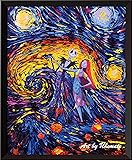 Uhomate Jack Sally Jack and Sally Nightmare Before Christmas Vincent Van Gogh Starry Night Posters Home Canvas Wall Art Nursery Decor Living Room Wall Decor A005 (24X30)